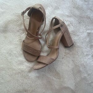 Elegant Tan Block Heels